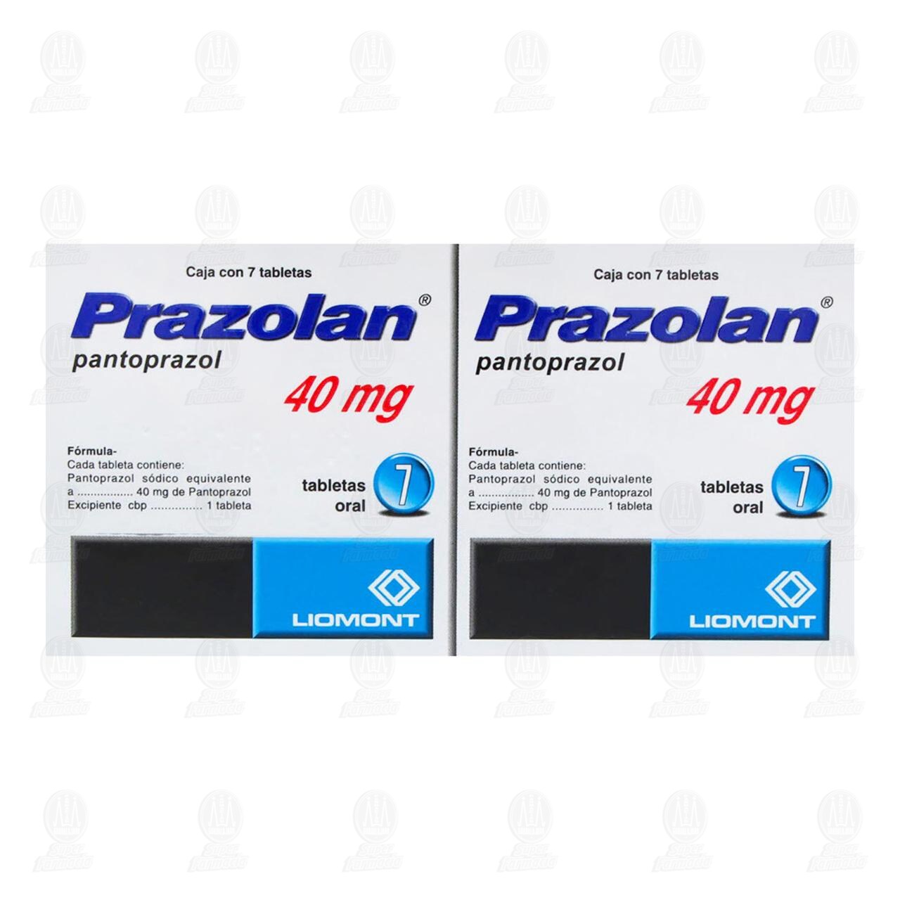 Prazolan 40 mg, 2 Cajas con 7 Tabletas c/u. image number 2