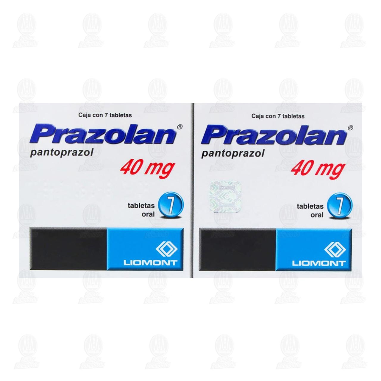 Prazolan 40 mg, 2 Cajas con 7 Tabletas c/u. image number 1