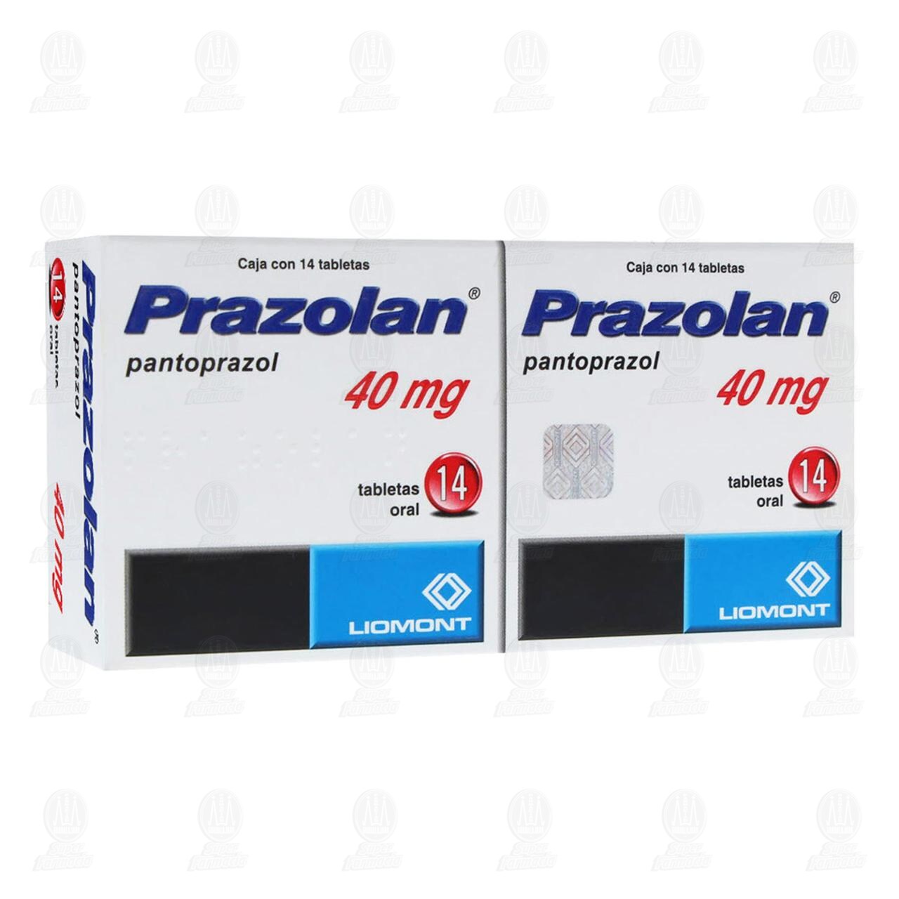 Prazolan 40 mg, 2 Cajas con 14 Tabletas c/u. image number 0