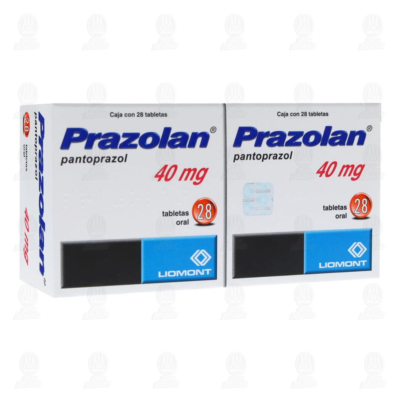 Prazolan 40 mg, 2 cajas con 28 Tabletas c/u. image number 0