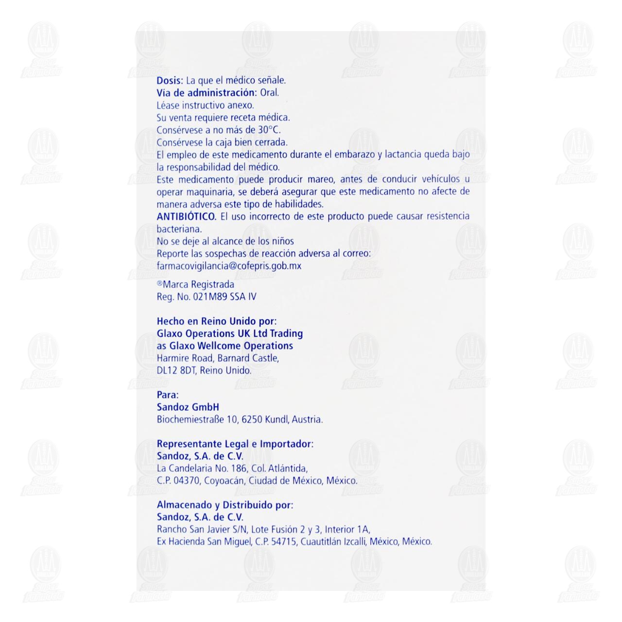 Zinnat 500 mg, 10 Tabletas. image number 2