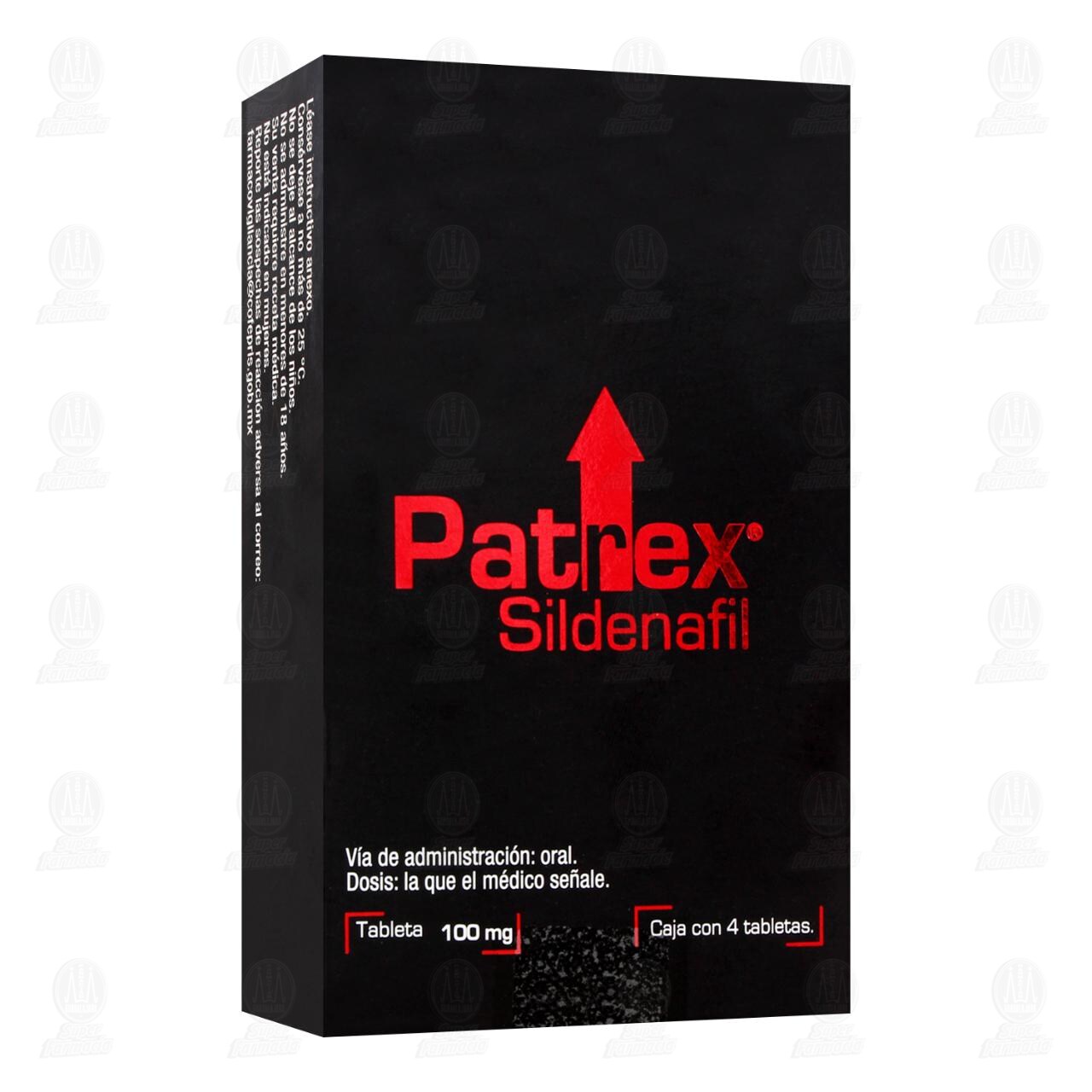 Patrex 100 mg, 4 Tabletas. image number 0