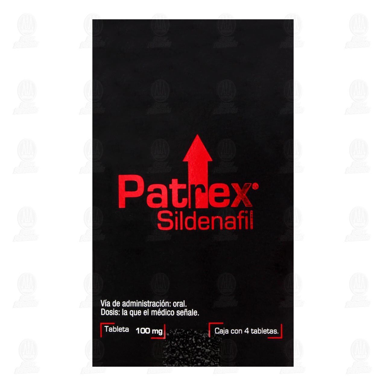 Patrex 100 mg, 4 Tabletas. image number 1