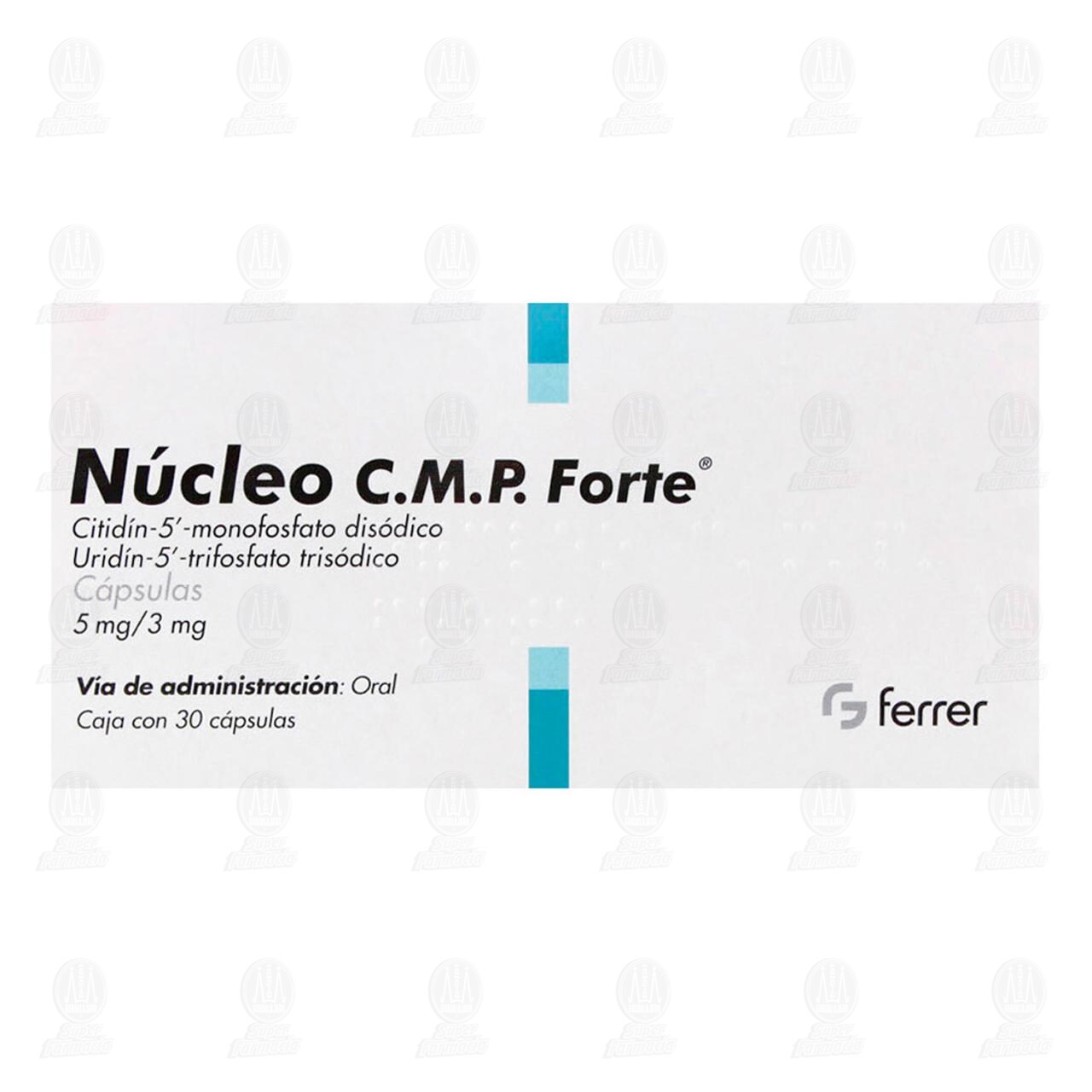Núcleo C.M.P. Forte 5mg/3mg, 30 Cápsulas. image number 1