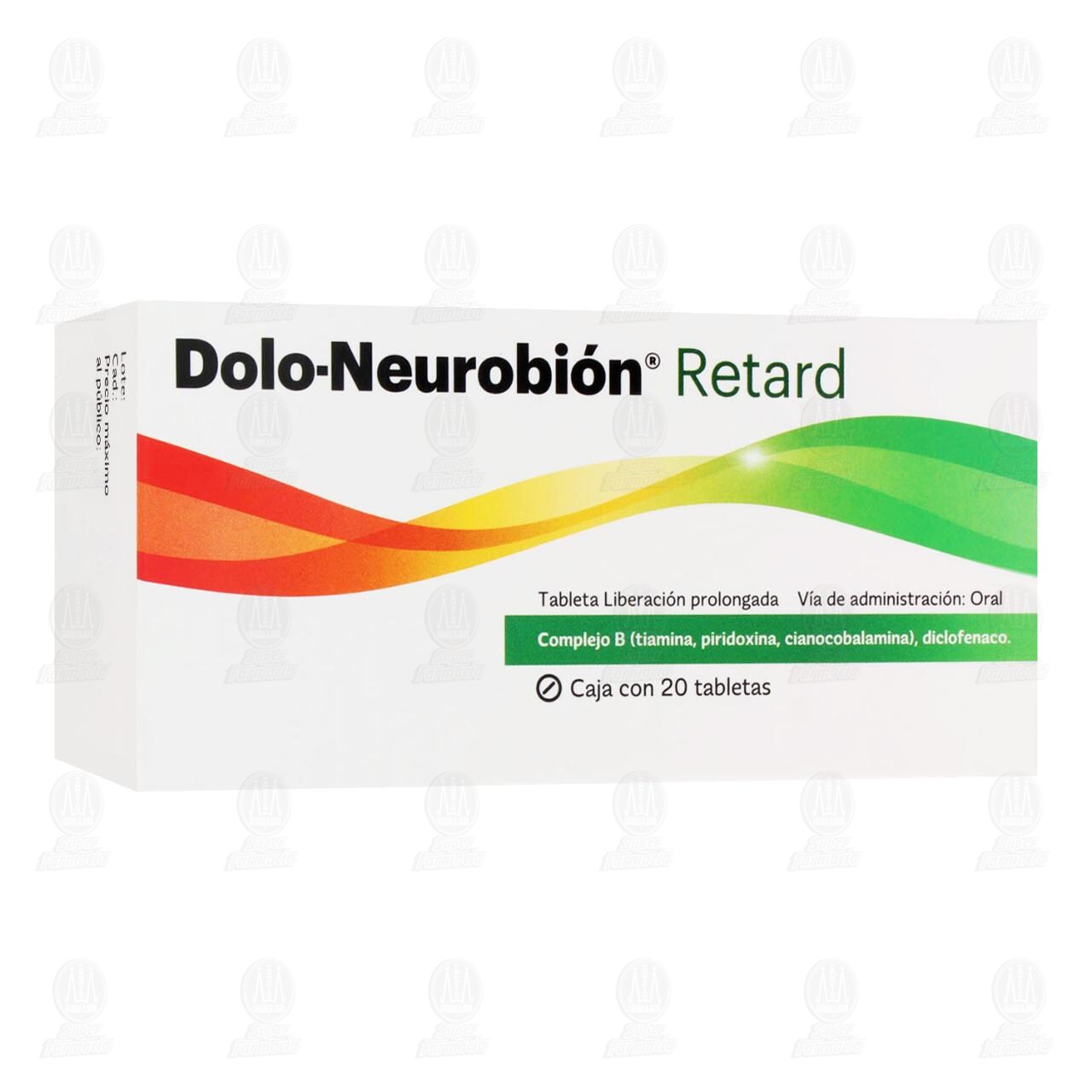 Dolo-Neurobión Retard, 20 Tabletas. image number 0